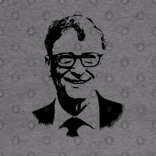 Bill Gates Pop Art Portrait by phatvo